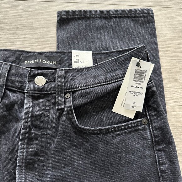 Aritzia Denim Forum The Dillon High Rise Slim Fit Jeans Black Size 28 - Picture 8 of 10